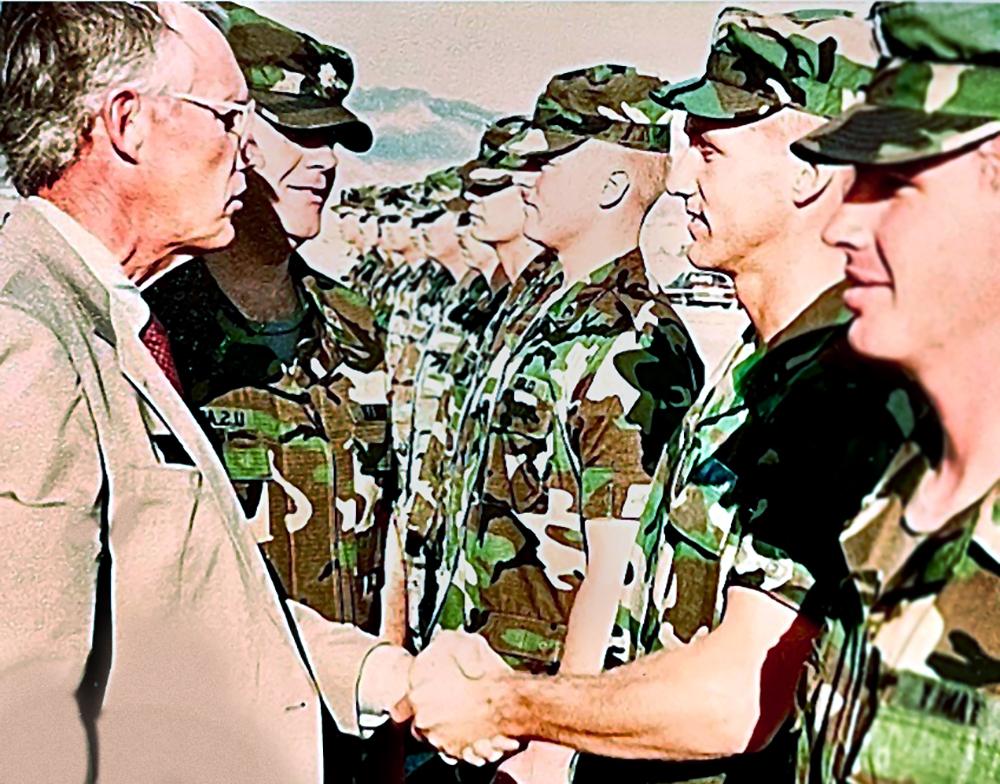 Jeffrey Martin, Promotion Ceremony, Fort Bliss, Texas, 1988